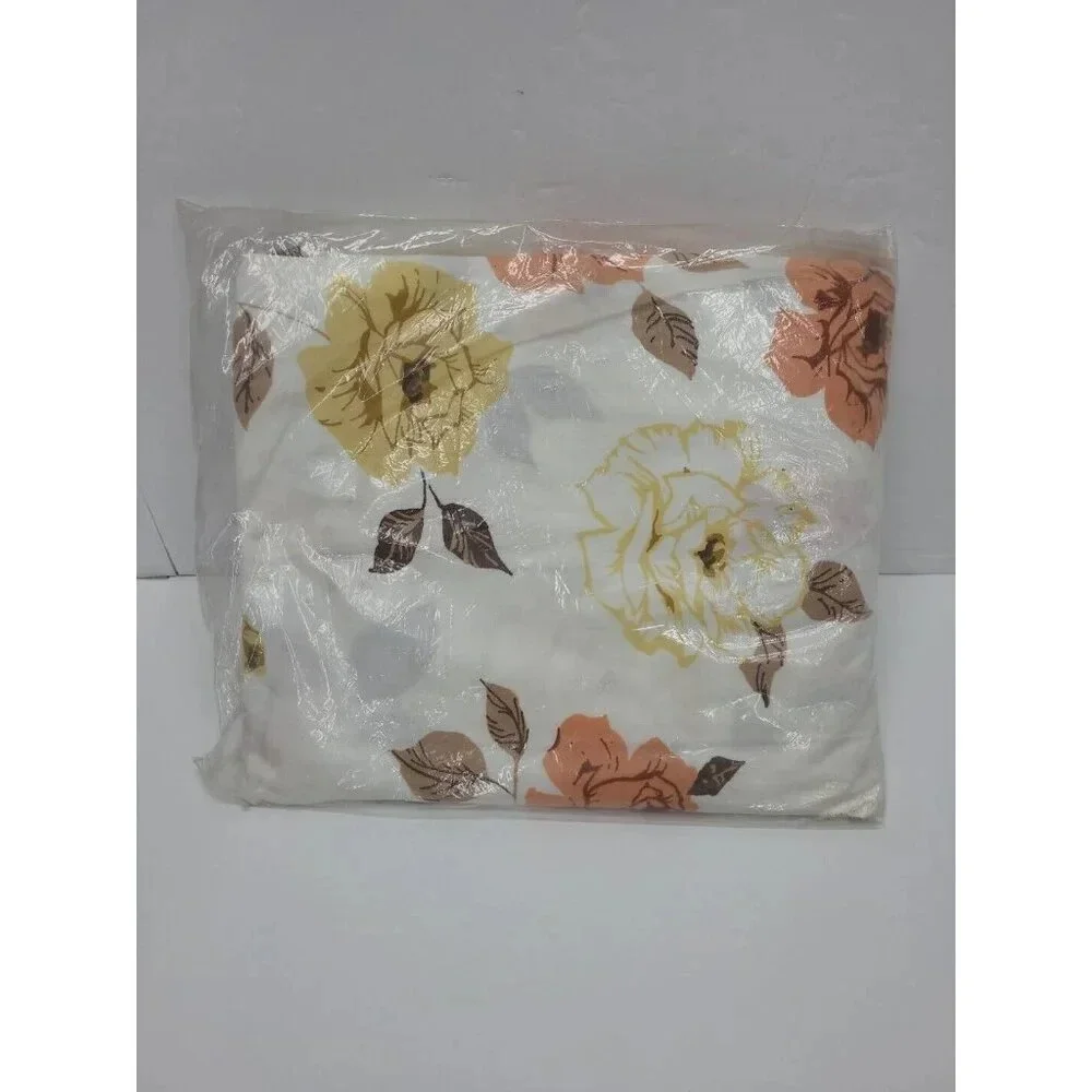 Vintage Sears Twin Fitted Bottom Sheet New Old Stock Made in USA Allover Print